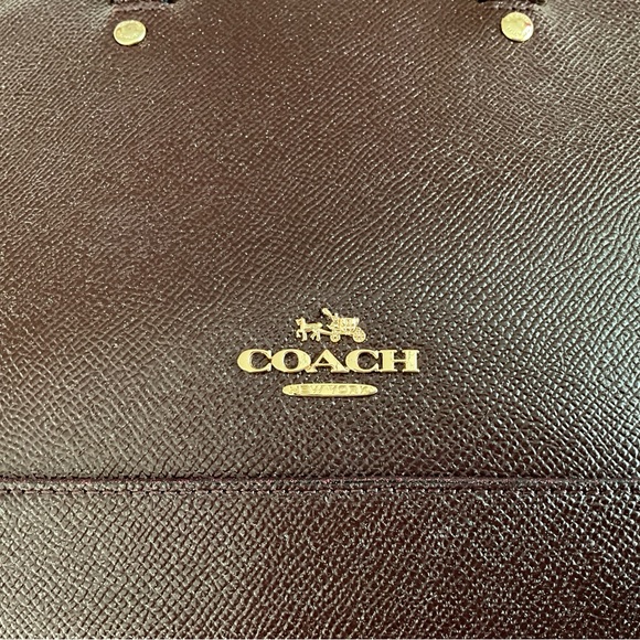 NWT Coach Mini Sierra Dome Satchel Oxblood Leather - Picture 6 of 6